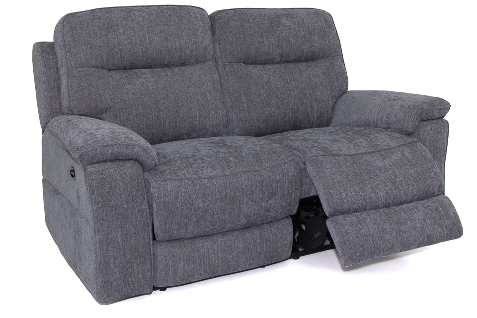 Ormond - Grey Fabric 2 Seater Power Recliner Sofa