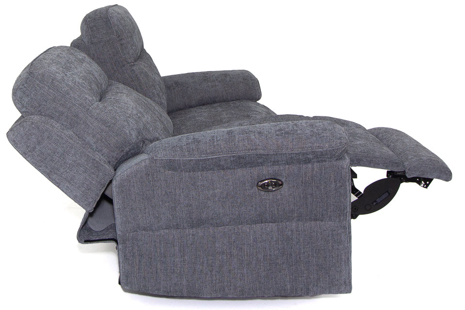Ormond - Grey Fabric 2 Seater Power Recliner Sofa