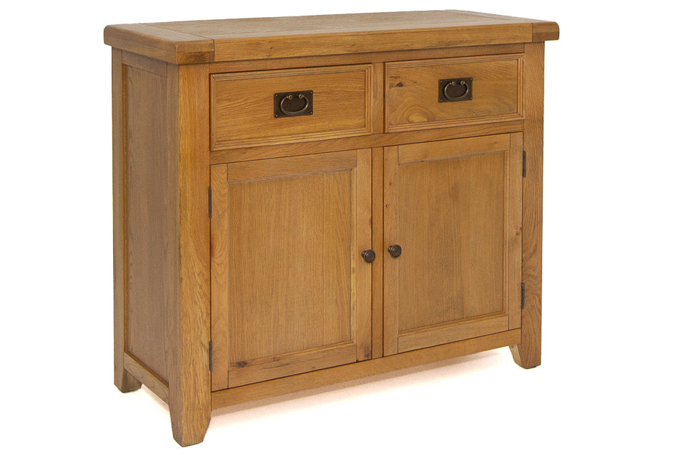 Odeon Oak 2 Door Sideboard With 2 Drawers