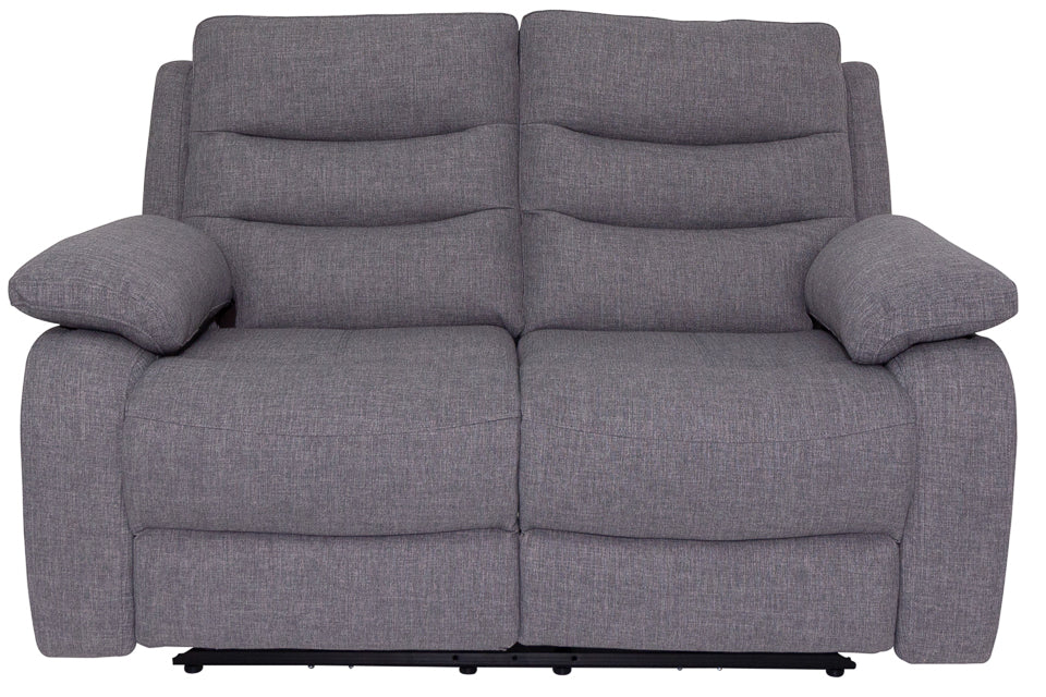 Portland - Grey Fabric 2 Seater Power Recliner Sofa