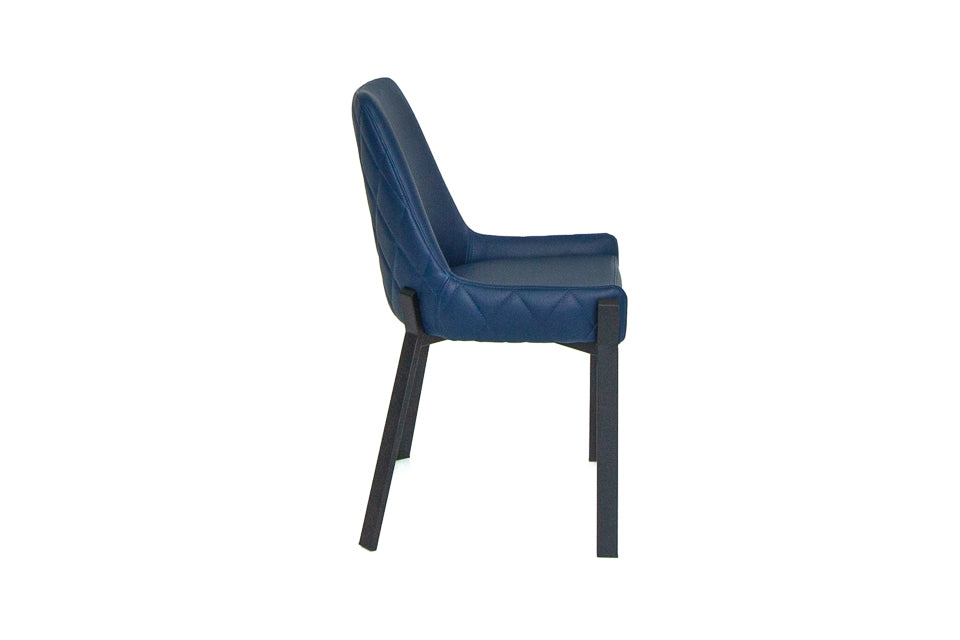 Regan - Blue Faux Leather Dining Chair
