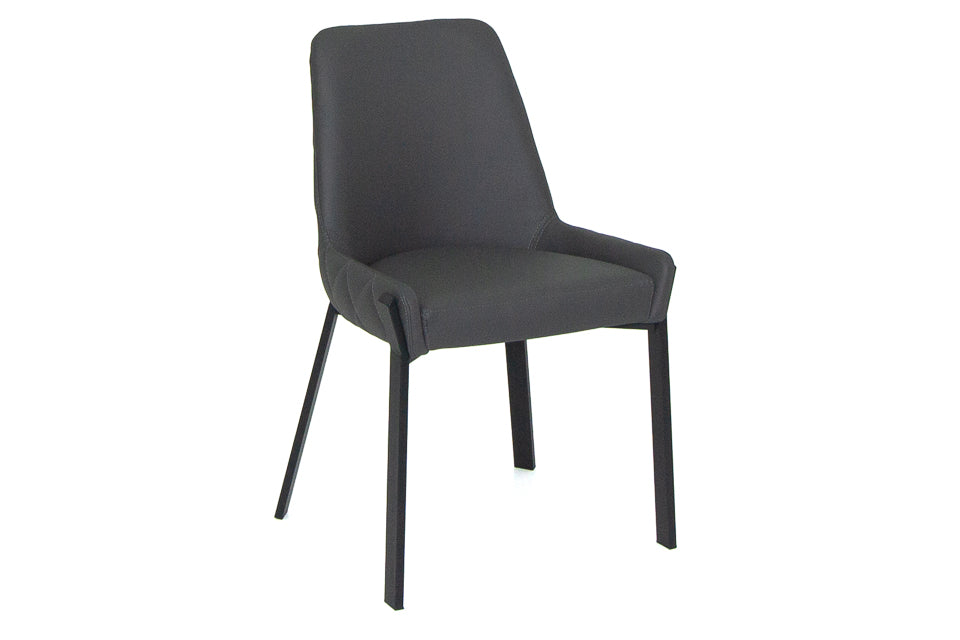 Regan - Grey Faux Leather Dining Chair