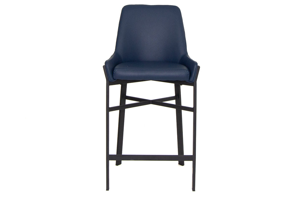 Regan - Blue Faux Leather Dining Chair