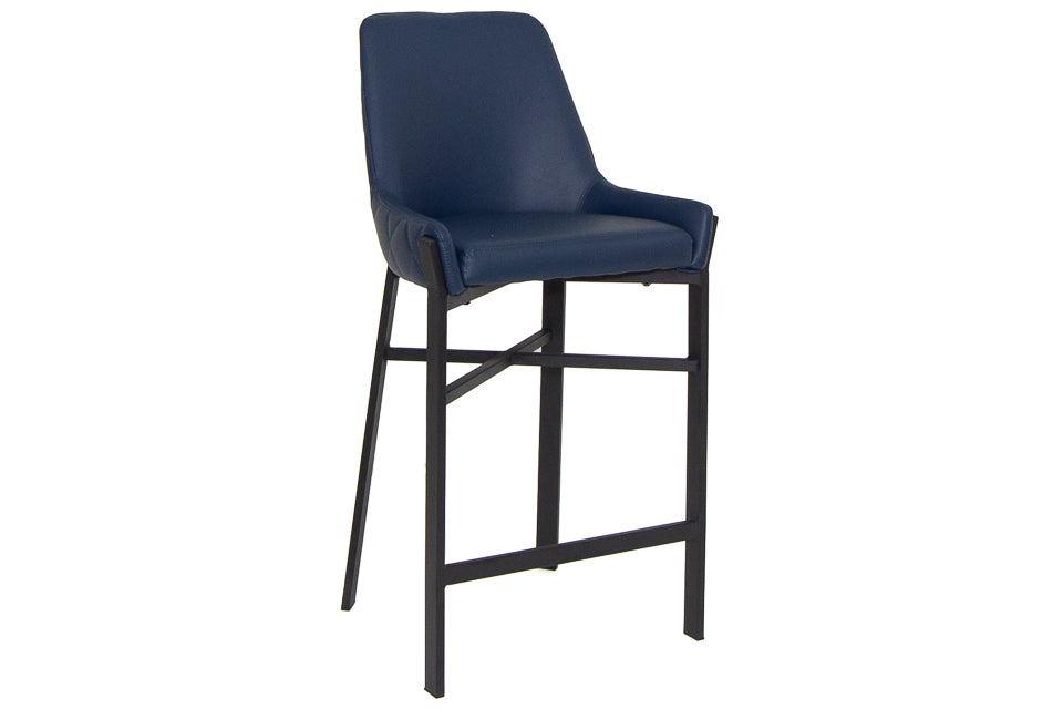 Regan - Blue Faux Leather Dining Chair