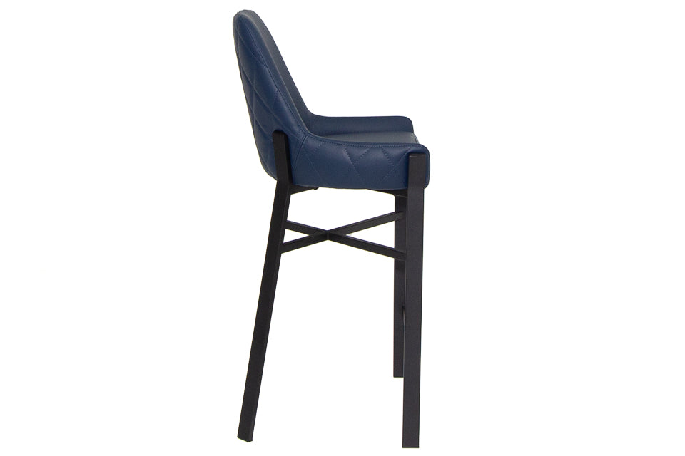 Regan - Blue Faux Leather Dining Chair