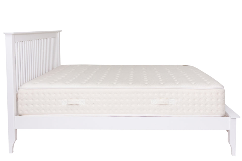 Roberto - White 4Ft6In Double Bed Frame