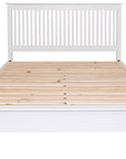 Roberto - White 4Ft6In Double Bed Frame