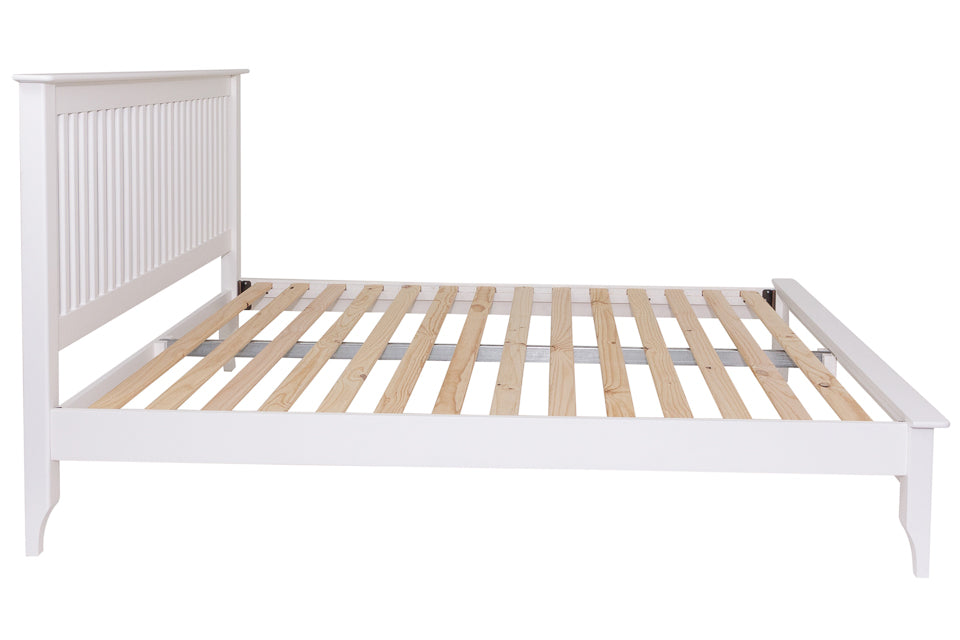 Roberto - White 4Ft6In Double Bed Frame