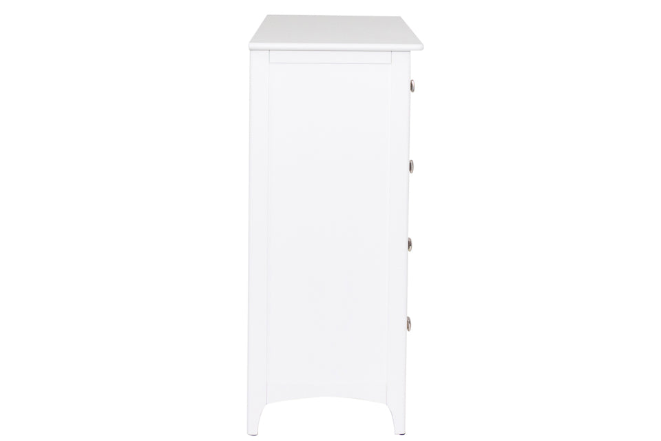 Roberto - White 5 Drawer Chest Of Drawers