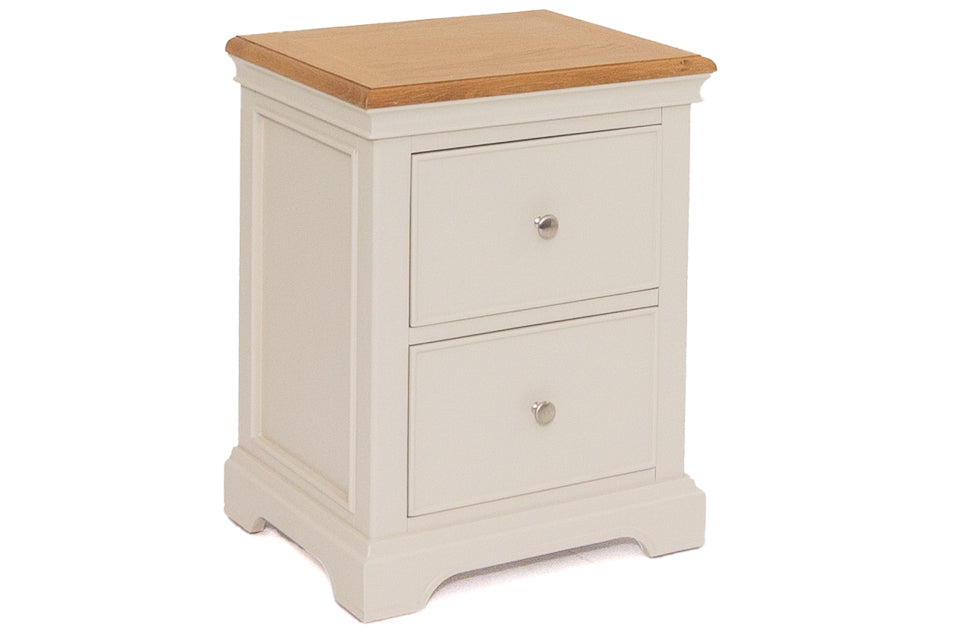 Roisin - Taupe 3 Drawer Bedside Locker