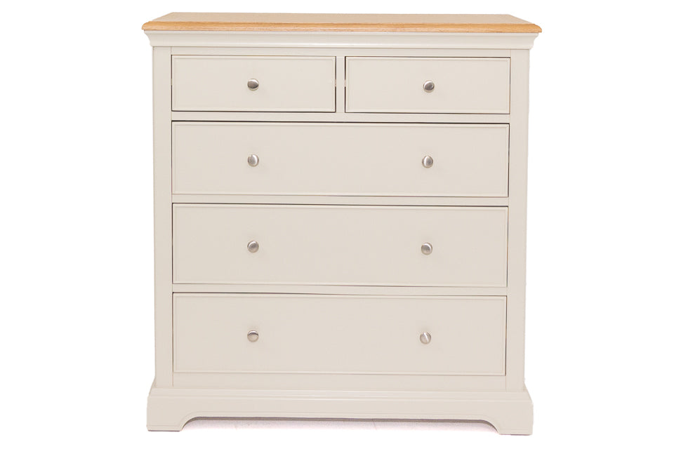 Roisin - Taupe 5 Drawer Chest Of Drawers