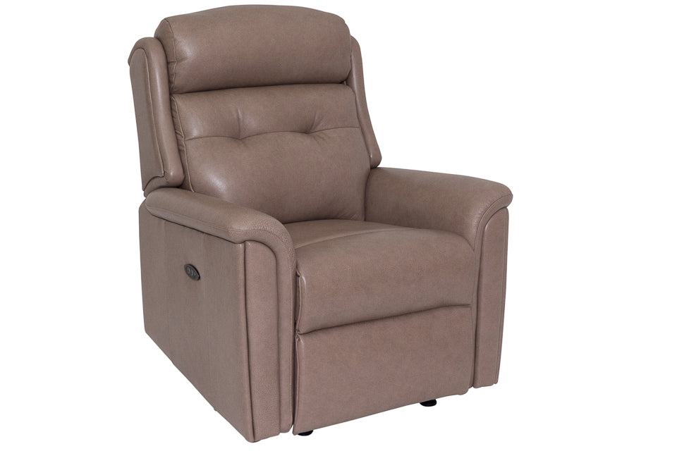 Roma brown Leather Power Recliner