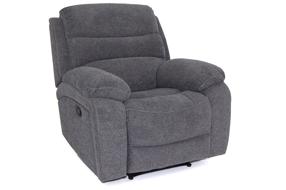 Seville - Grey Fabric Recliner Chairs