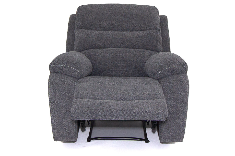 Seville - Grey Fabric Recliner Chairs