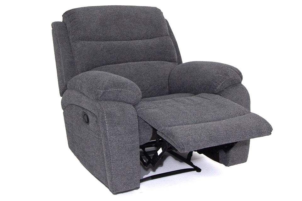 Seville - Grey Fabric Recliner Chairs