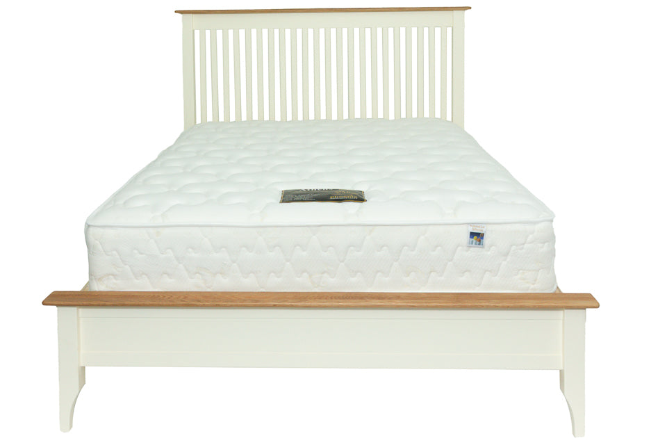 Sicily - Cream And Oak 5Ft King Bed Frame