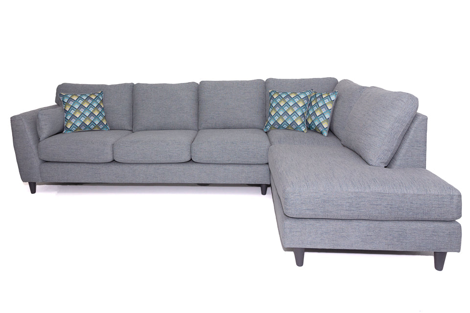 Sydney - Grey Fabric Corner Suite