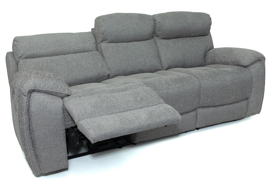 Supreme - Fabric 3 Seater Power Recliner Sofa With Electric Headrest