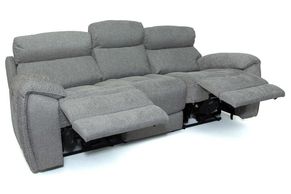 Supreme - Fabric 3 Seater Power Recliner Sofa With Electric Headrest