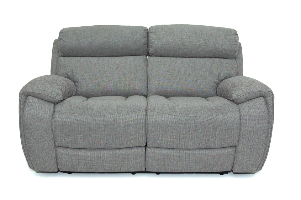 Supreme - Grey Fabric 2 Seater Power Recliner Sofa With Electric Headrest