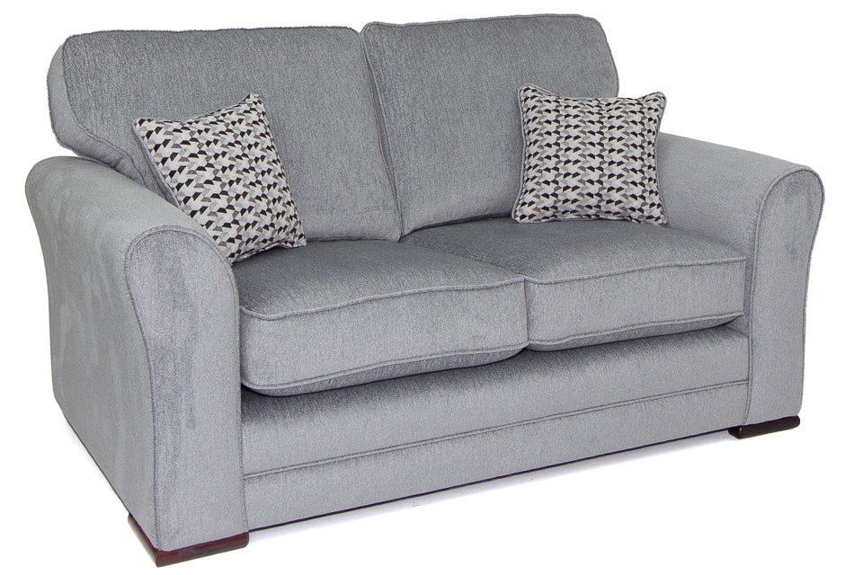 Santorini grey fabric 2 Seater Sofa