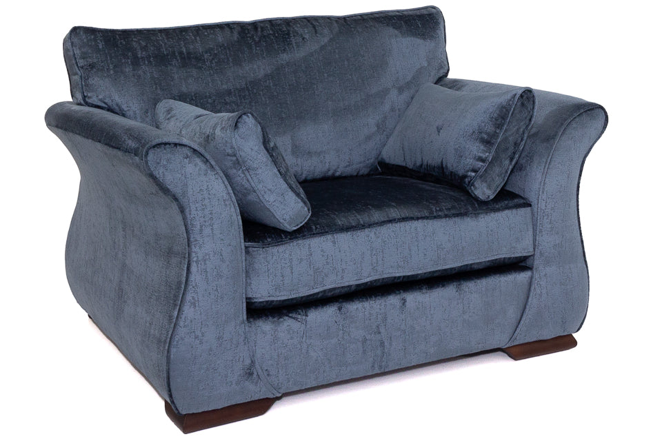 Serenity dark Blue Fabric Armchair