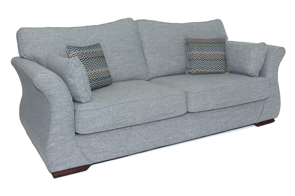 Serenity Grey Fabric 3 Seater Sofa