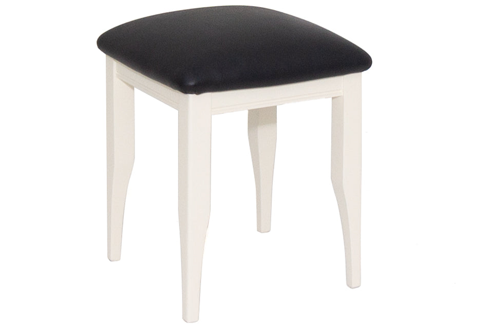 Sicily Cream And Oak Dressing Stool