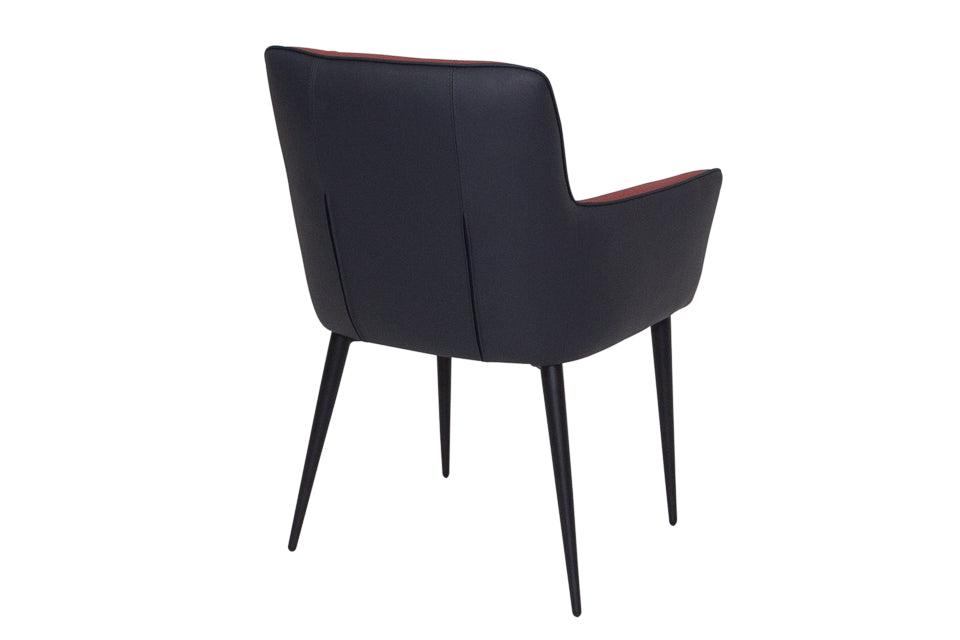 Stuart - Red Faux Leather Dining Chair