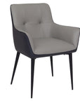 Stuart Grey Faux Leather Dining Chair