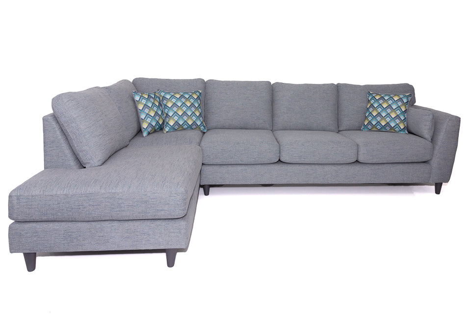 Sydney - Grey Fabric Corner Suite