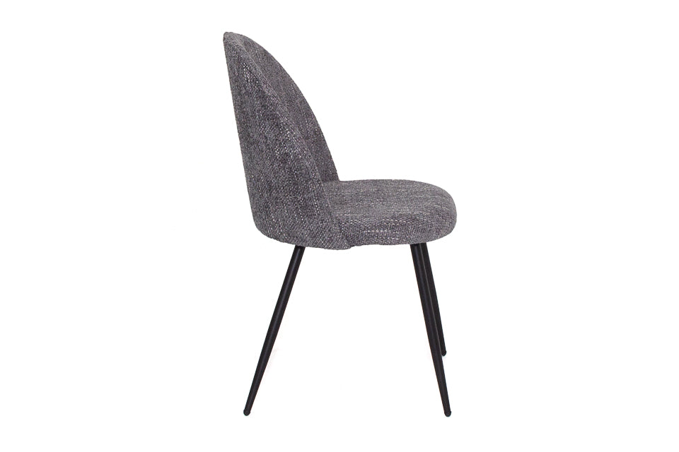 Torrance - Grey Fabric And Metal Dining Chair