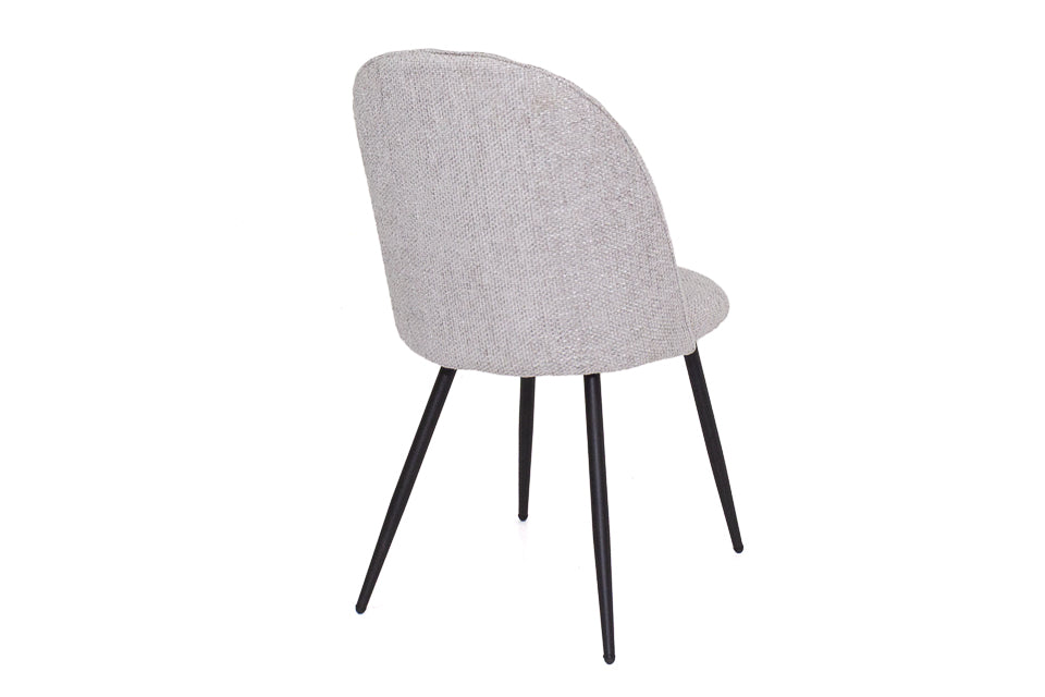 Torrance - Grey Fabric And Metal Dining Chair