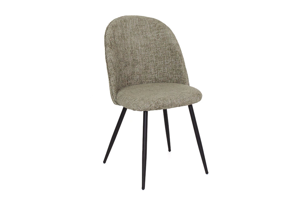 Torrance - Green Fabric And Metal Dining Chair
