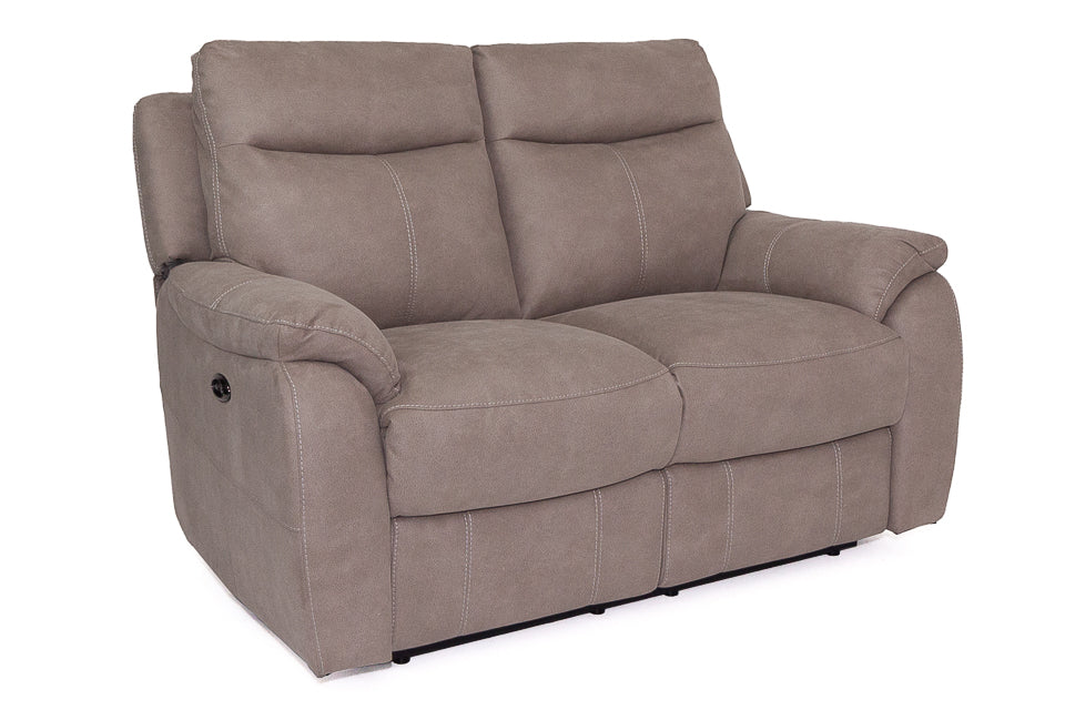 Vada - Cream Fabric 2 Seater Power Recliner Sofa