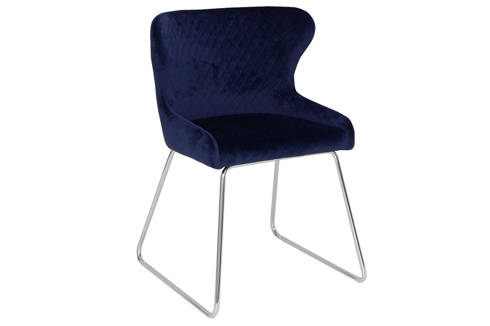 Vista - Blue Fabric Dining Chair