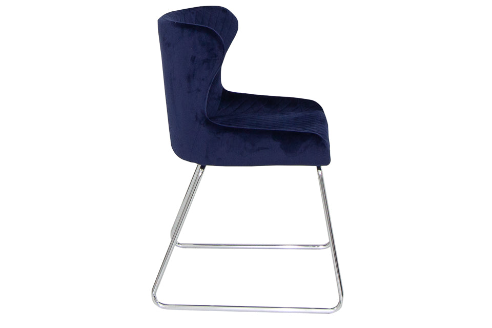 Vista - Blue Fabric Dining Chair