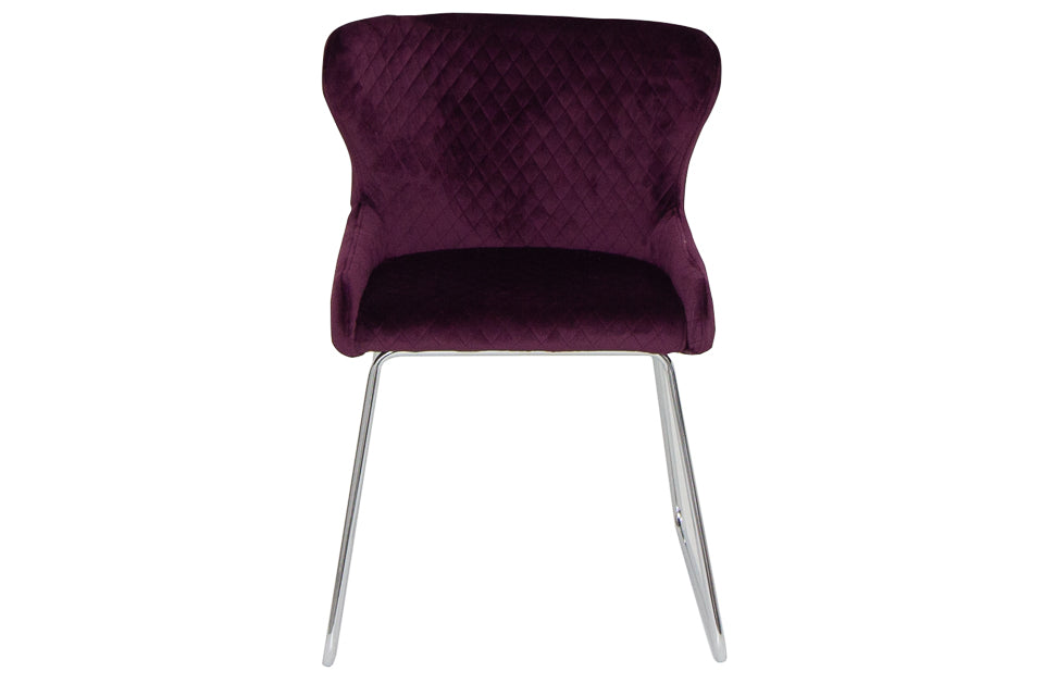 Vista - Purple Fabric Dining Chair