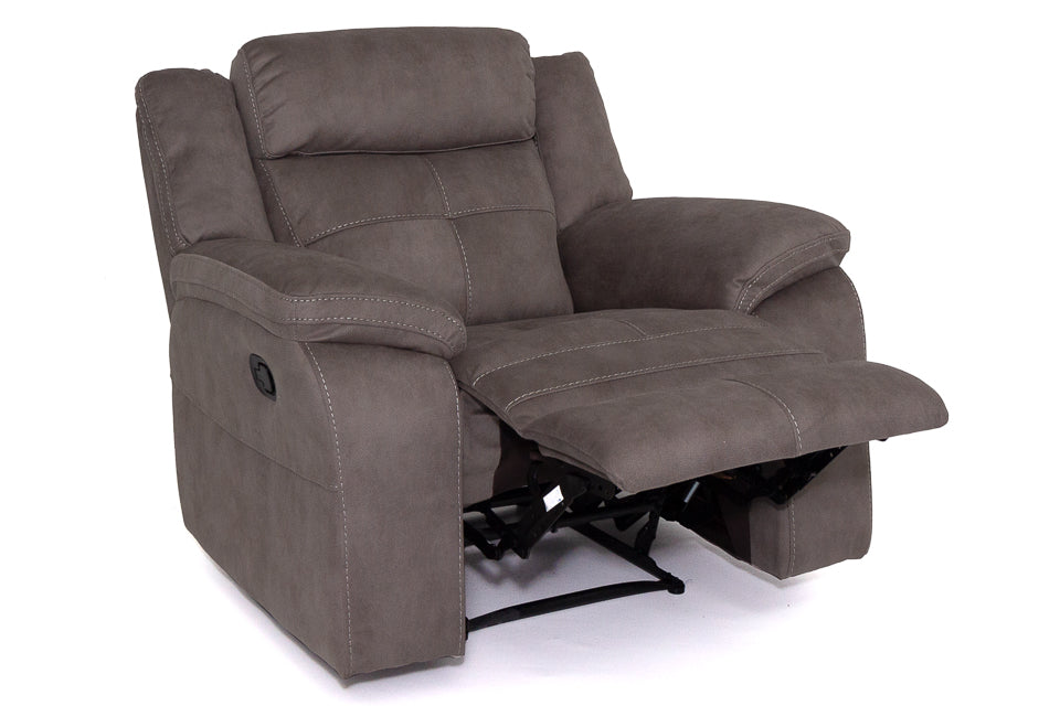 Yvette - Grey Fabric Recliner Chairs