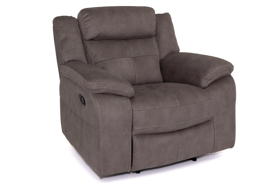 Yvette Grey Fabric Recliner ArmChair